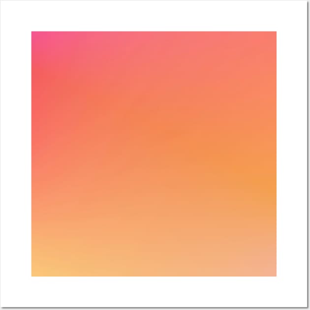 orange pink gradient Wall Art by Artistic_st